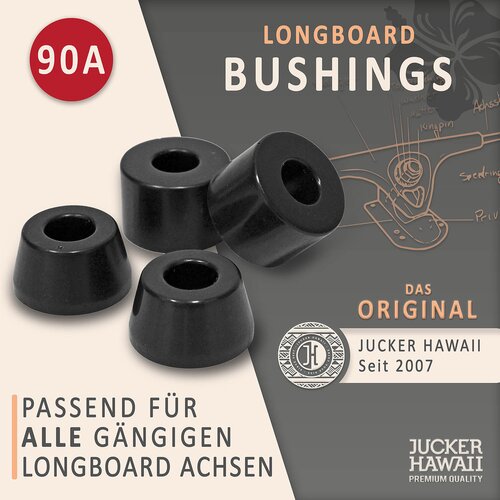 JUCKER HAWAII Longboard BUSHINGS 90A nero - per tutti i truck